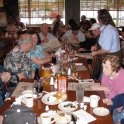 Visiting with the Johnsons at the Cracker Barrell